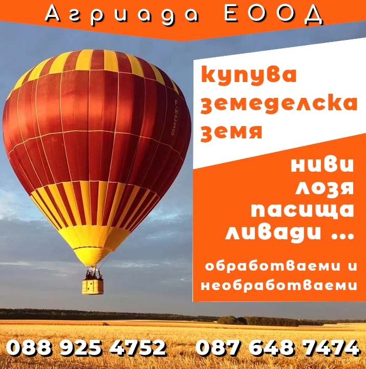 Земеделски имоти - ниви, лозя, пасища, ливади, парцели, овощни градини