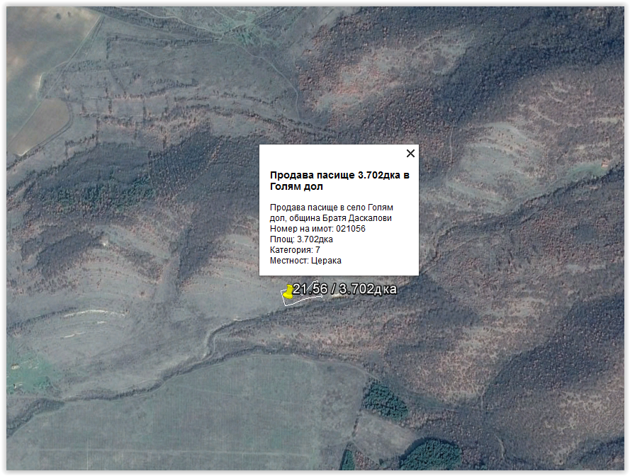 Продава пасище в Голям дол