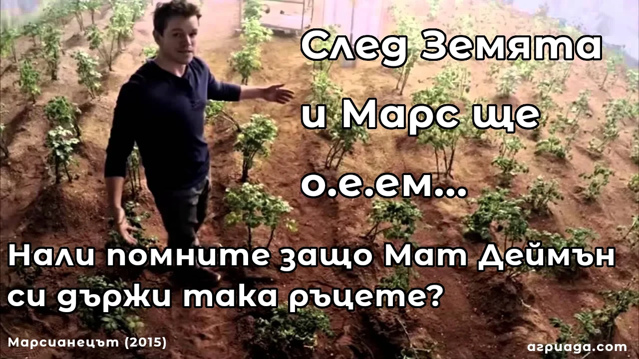 Отглеждане на картофи на Марс