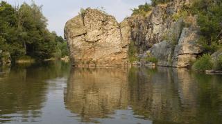 Село Гугутка, меандрите на Бяла река